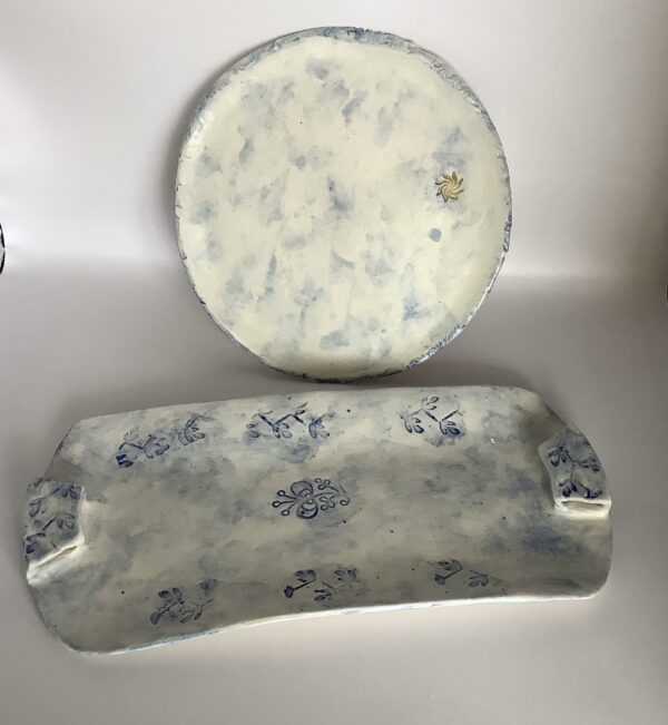 Collection Nuage – Plat à cake & petits plats dessert en porcelaine – Image 2