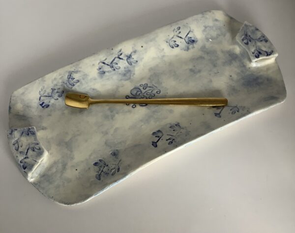 Collection Nuage – Plat à cake & petits plats dessert en porcelaine – Image 4