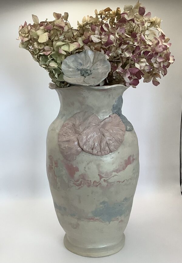 Vase grès coloré
