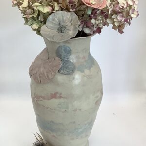 Vase grès coloré
