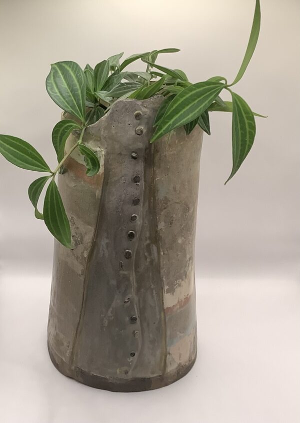 Mixed earthenware corset vase - Image 4